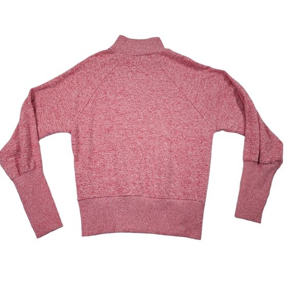 Anthropologie Maeve Laney Size XS Mock Turtleneck Sweater Pink Bishop Sleeve - Picture 2 of 6